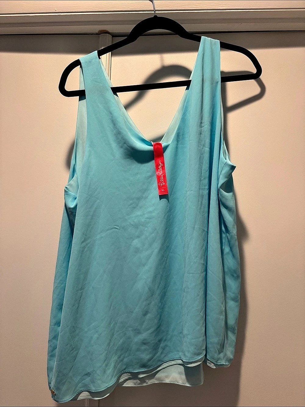 Lily Pulitzer Tank Top in Blue XL Like New reversible